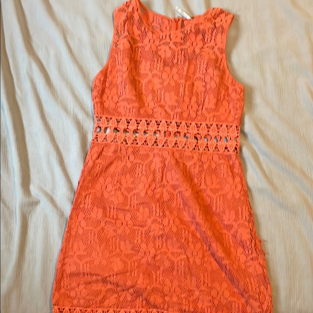 Free people coral/salmon cocktail dress